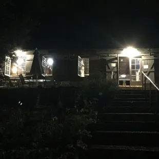 Lodge at night