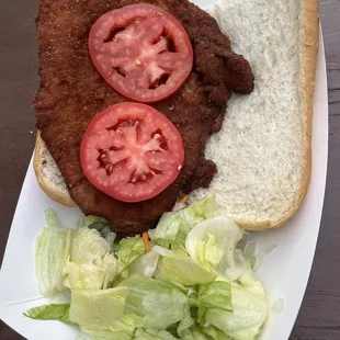Schnitzel sandwich