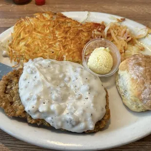 Chicken Fried Steak and Eggs (asked for no eggs)