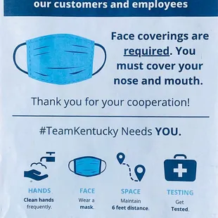 That have been following KY mandates.