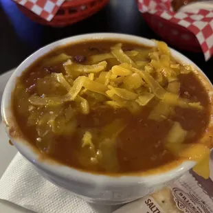 Cup of chili (comes with a side of tortillas)