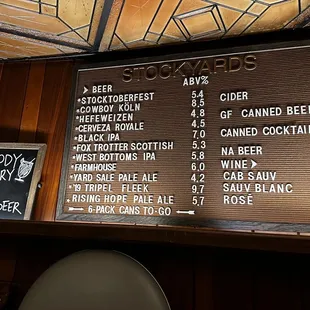 Beer options