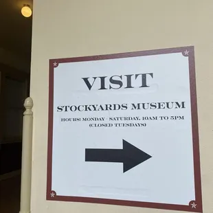 Museum sign