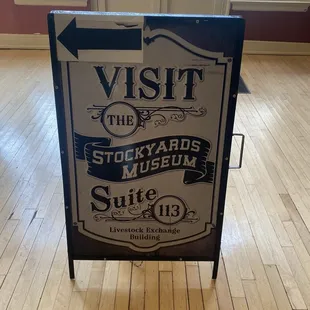 Museum sign