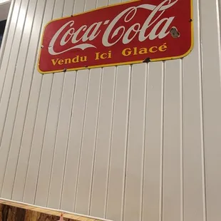 a coca cola sign