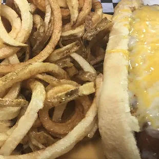 Coney and Curly Fries