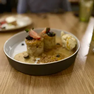 a plate of food on a table
