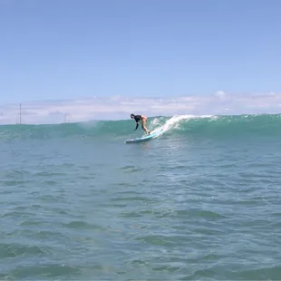 Surf lesson success
