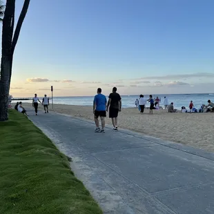 The beach right by surf place