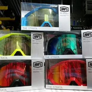 We carry 100% goggles IN STOCK! More colors available.