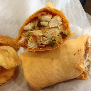 Where&apos;z Tuscon Wrap...chicken, jalapeños, roasted corn, peppers, pepper jack, ranch