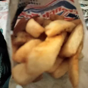 Dry and cold fries