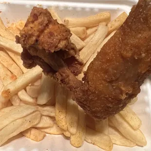 The chicken the cook (not a chef) fried and thought was good enough to serve to a customer