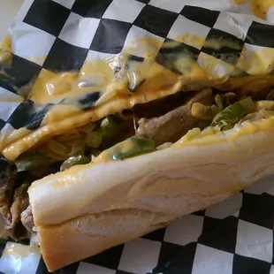 pepper steak with double whiz