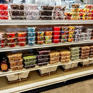 shelves of baked goods