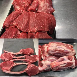 Leg of Lamb, lollipop Lamb Rib Chops, Lamb Shank.