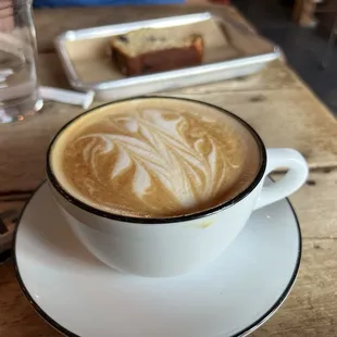 Maple butter pecan latte. And blueberry lemon loaf. So good!