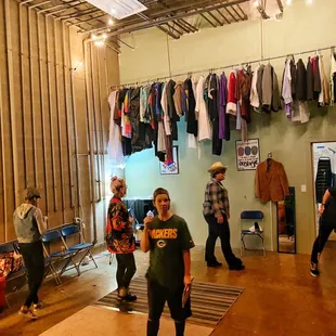 a group of people in a studio