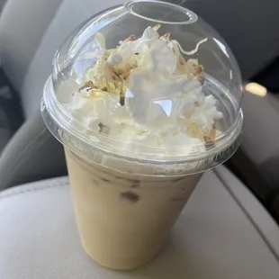 Iced Coconut Cream Pie Latte