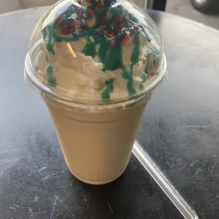 August drink of the month, Cake Batter Shake