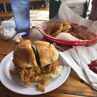 CHICKEN BREAST BURGER (FRIED OR GRILLED)