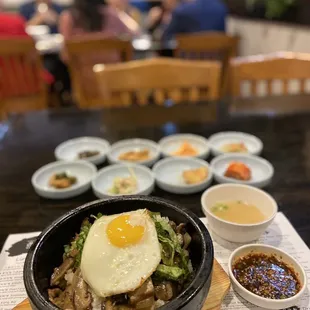 Mushroom Dolsot Bibimbop