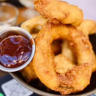 Stone Buenaveza Salt &amp; Lime Lager Onion Rings