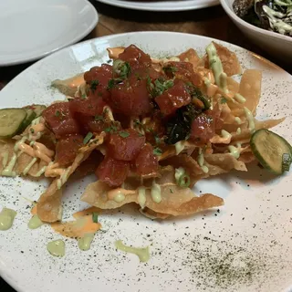 Yellowfin Ahi Poke "Nachos"