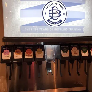 Soda fountain. Nice choice.