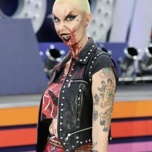 a woman dressed as a punk punk punk punk punk punk punk punk punk punk punk punk punk punk punk punk punk punk