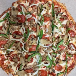 pizza, food