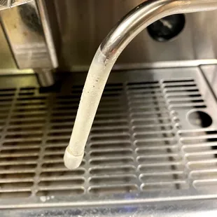 this was the morning i opened. where the milk was dried and left on the wand overnight. gross.