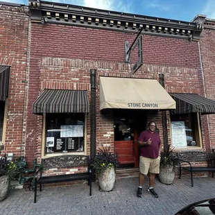 Entrance to restaurant.