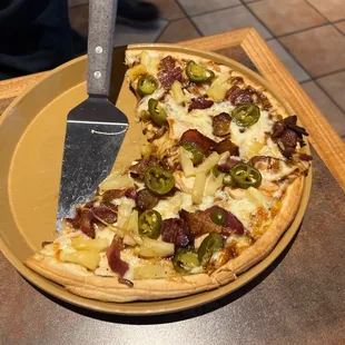 Spicy BBQ Chicken Pizza