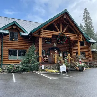 the front of the lodge