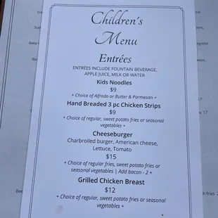 Adding a kids menu photo :)