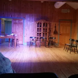 Overlooking the theater.