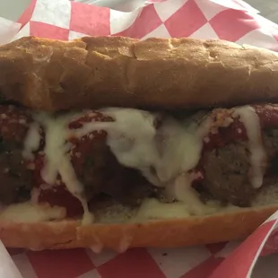 Meatball hoagie