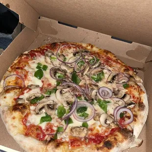 pizza, food
