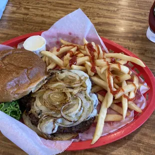 Caramelized Onion Burger