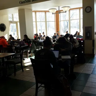 Filled with students