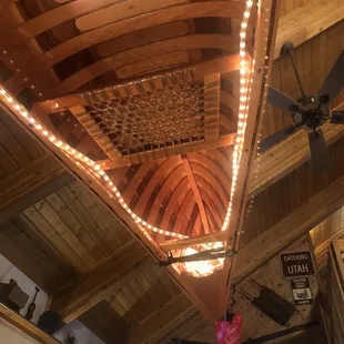 View above a table at Stone Creek Grill