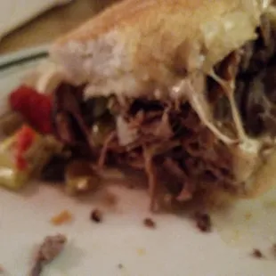 Italian beef..only ate half of this great sandwich.