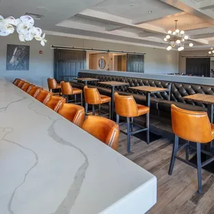 seating and bar area