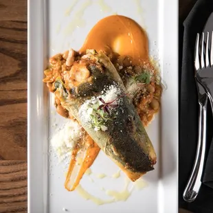 a plate of food on a table