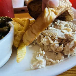 Turkey Lunch with collards