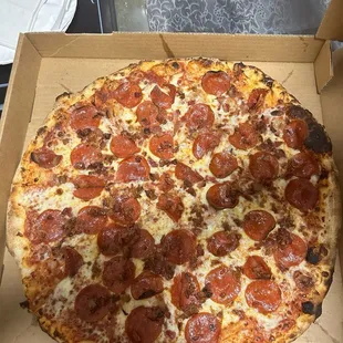 pizza, food