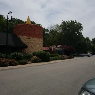 outside