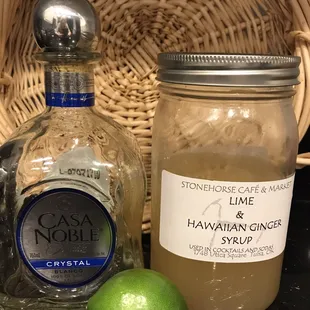 Created the most refreshing margarita with the Stonehorse  café and market Lime &amp; Hawaiian ginger syrup.