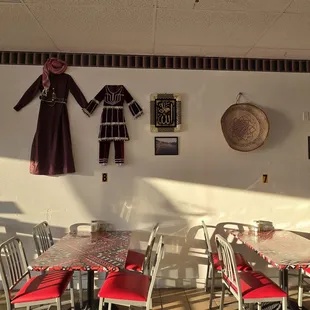 Western style seating or traditional seating are available.